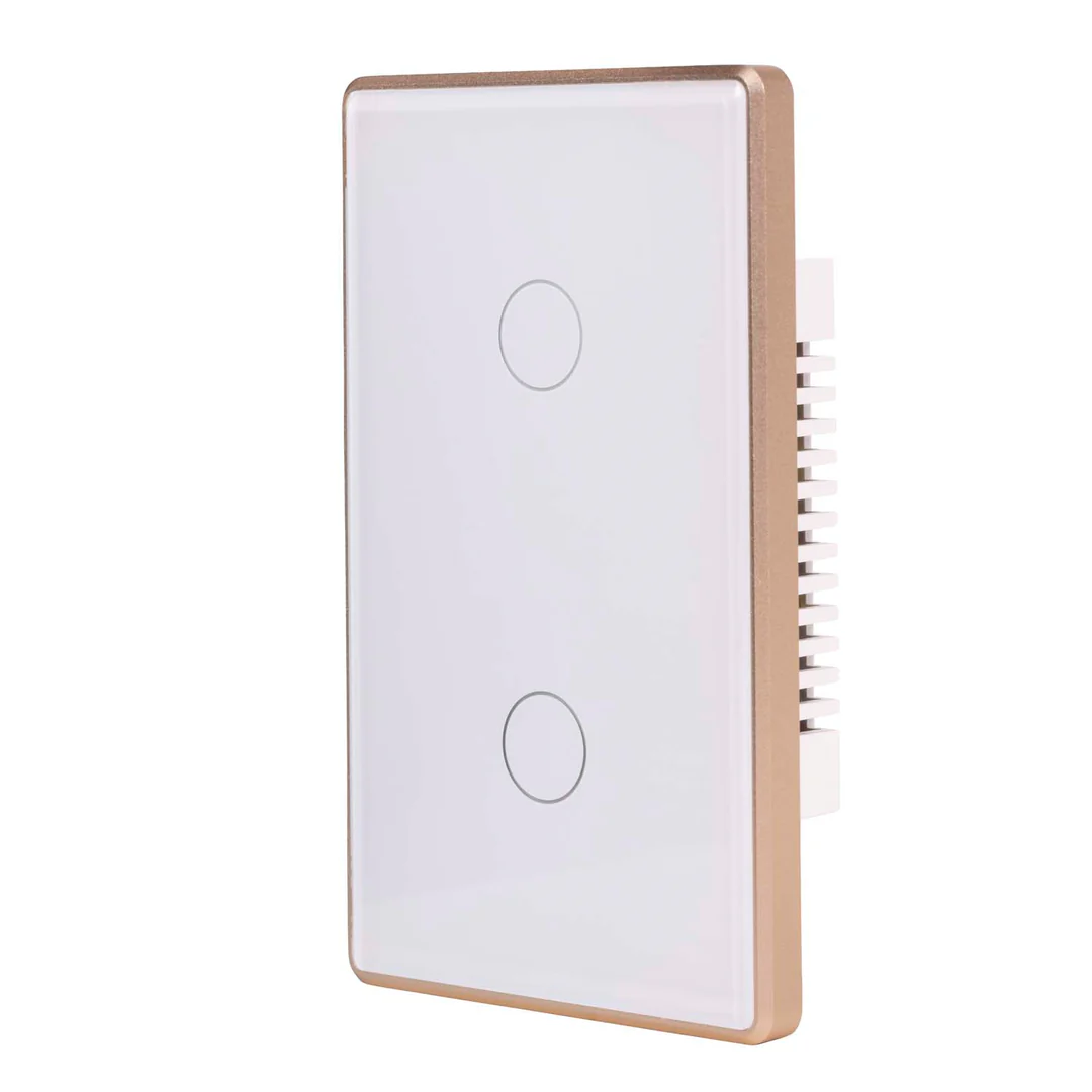 Wall Switch 2 Gang WHT-GLD HV9120-2 Wifi