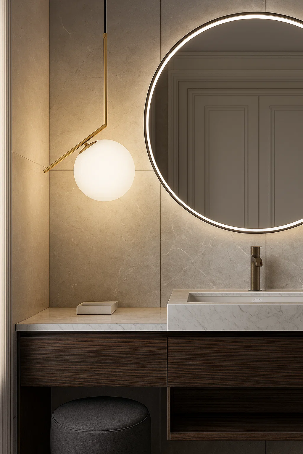 Pendant lamp Bolero P25 E27 BRS Pendant lamp Bolero P25 E27 BRS