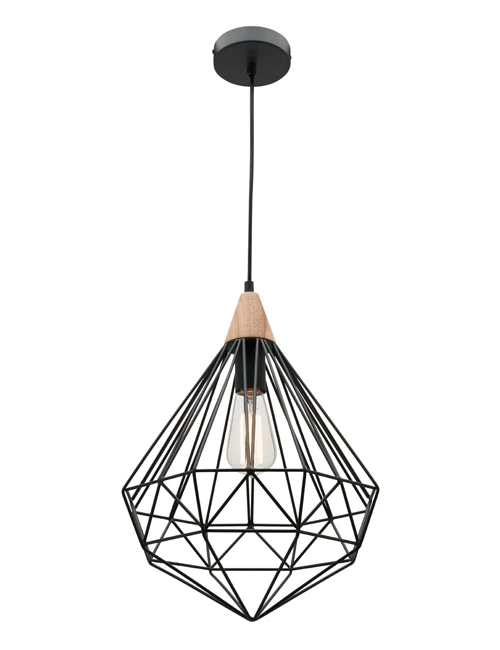 Pendant Light Raglan 1LT E27 BLK Pendant Light Raglan 1LT E27 BLK