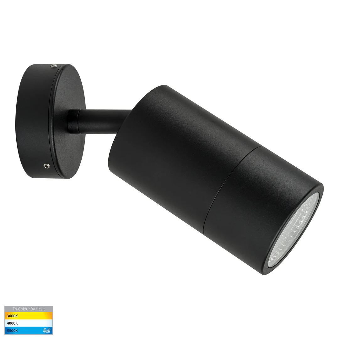 Wall light Maxi Tivah Aluminium BLK 3CCT Single HV1228T IP65