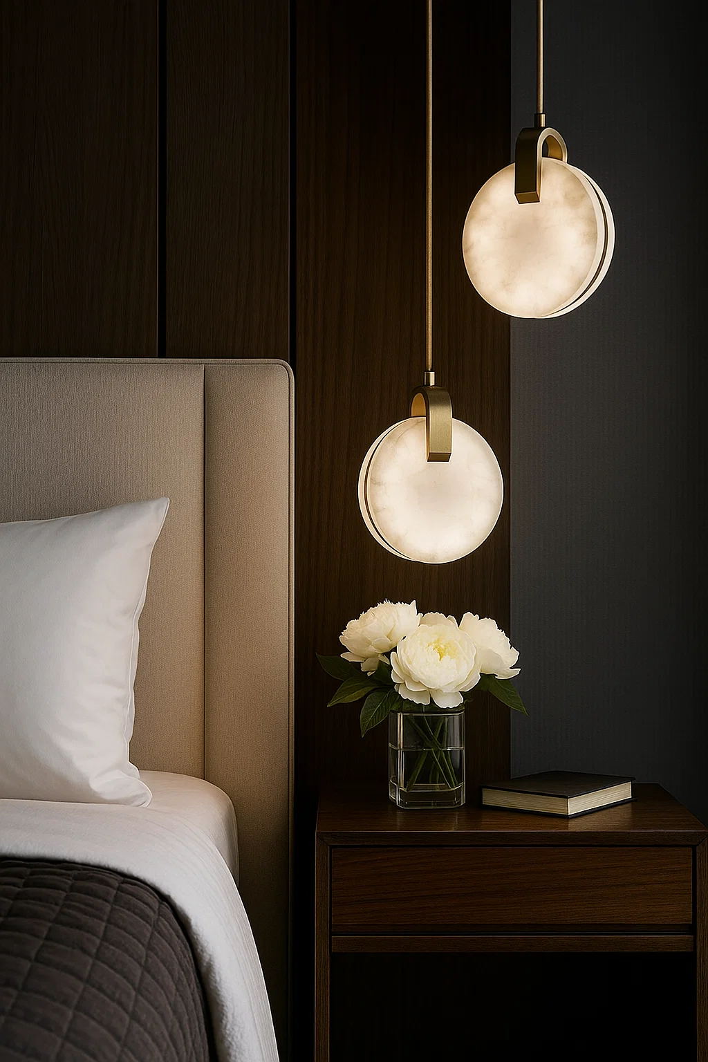 Pendant lamp Villastar 2 Alabaster Spanish Marble LED CCT Dim BRS