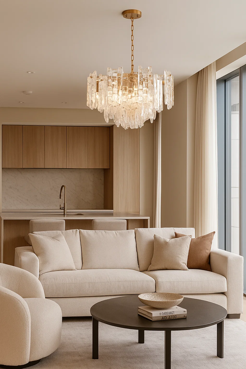 Pendant lamp Riviera 10lt E27 GLD