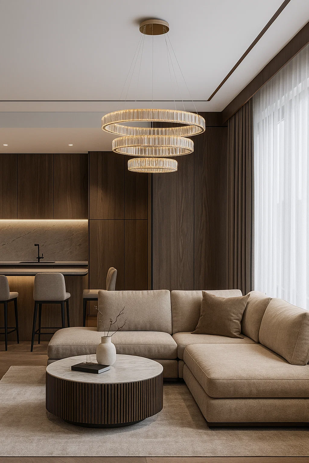 Pendant lamp Crystal Ring 3 GL Remote 2.4GHz Pendant lamp Crystal Ring 3 GL Remote 2.4GHz