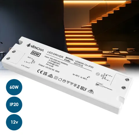 Driver LED VDI60W 60W 12v IP20