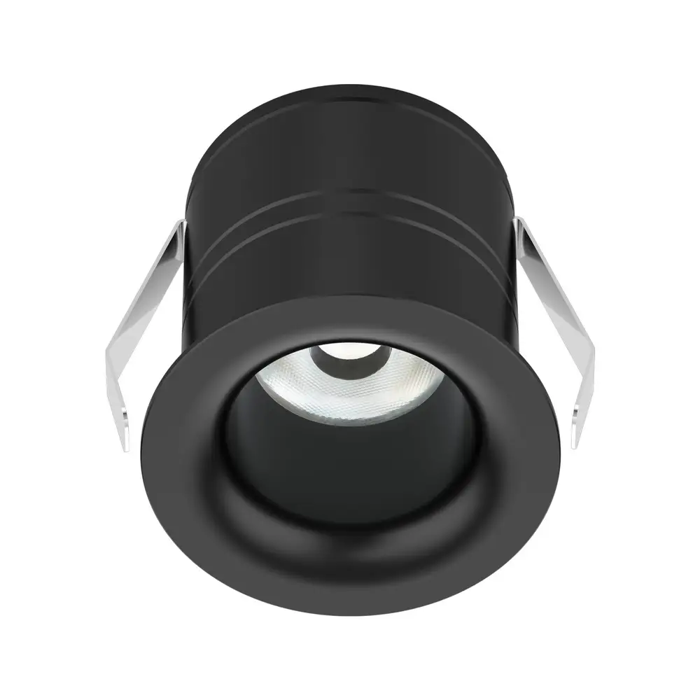 Downlight PICO-7 MINI REC RND KIT IP54 UGR19 BLK