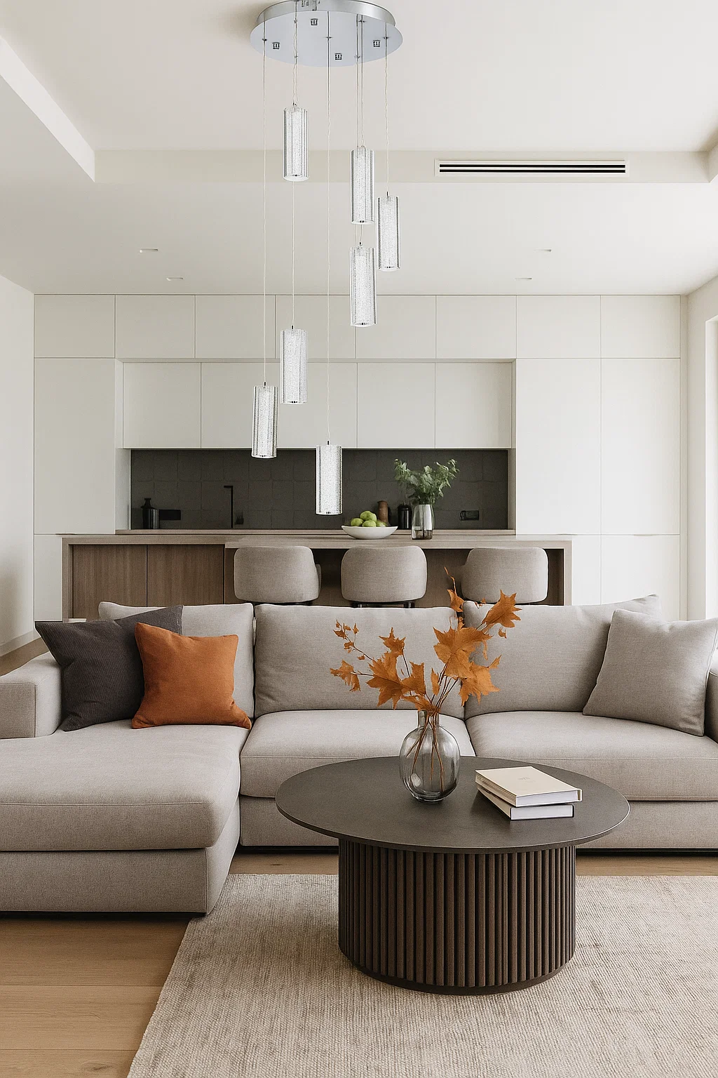 Pendant lamp Mania 7 LED 49W CCT Dim D35 CHR remote Pendant lamp Mania 7 LED 49W CCT Dim D35 CHR remote