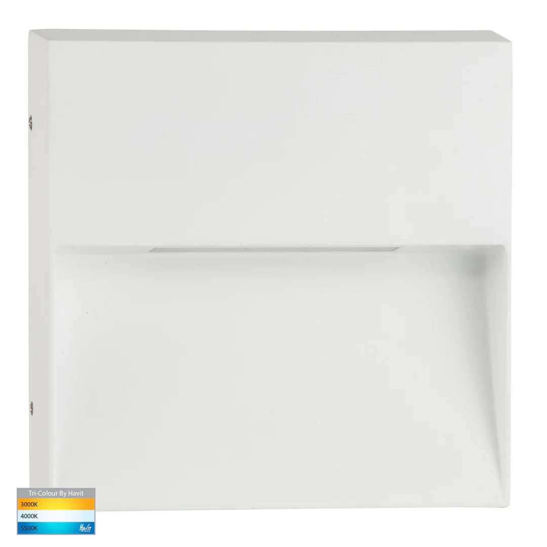 Step light Virsma White Square LED HHV3276T-WHT-240V IP54