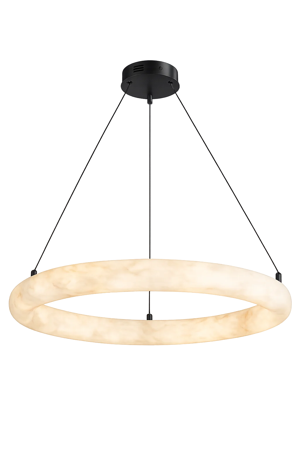 Pendant lamp Aragon P2 Alabaster Spanish Marble LED 40W CCT Remote BLK