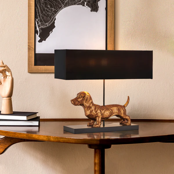 Table lamp Dachshund E27 BL
