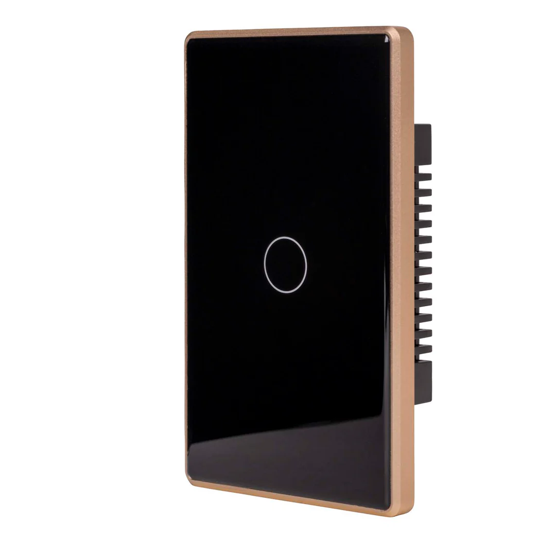 Wall Switch Single Gang BLK-GLD HV9220-1 Wifi