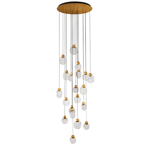 Pendant lamp Pavin LED D70 Satin gold