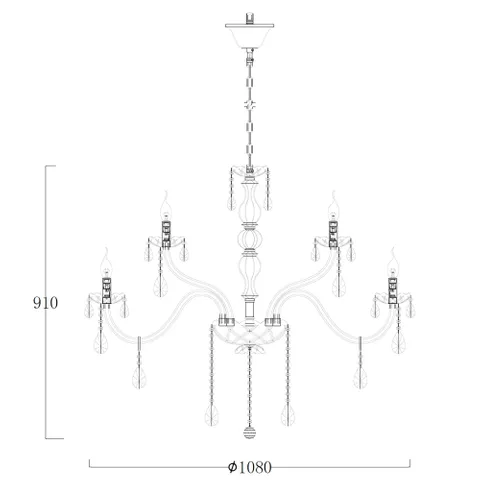 Chandelier Bromley Crystal K9 18 light GL Chandelier Bromley Crystal K9 18 light GL