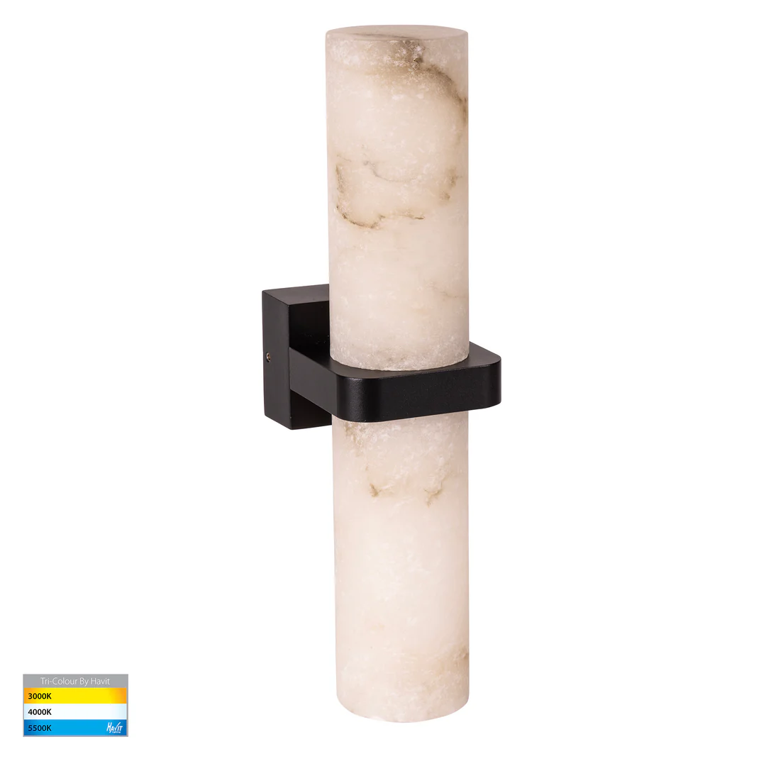 Wall light Spanish Alabaster Glass Up & Down G9 18W BL