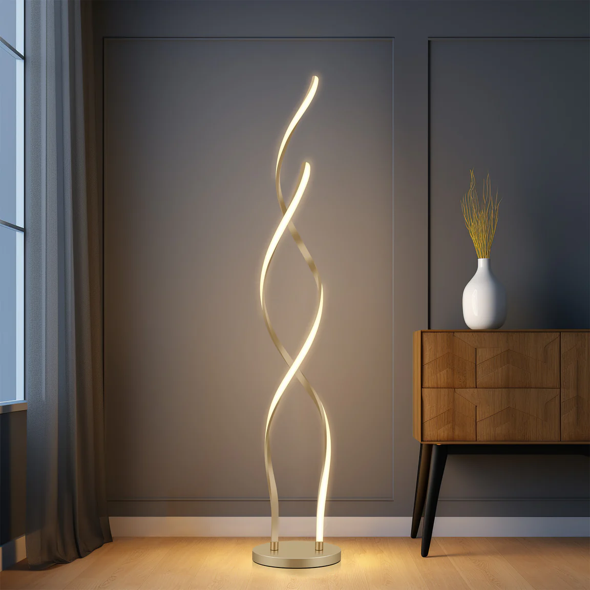 Floor Lamp Acropora LED Gold Floor Lamp Acropora LED Gold