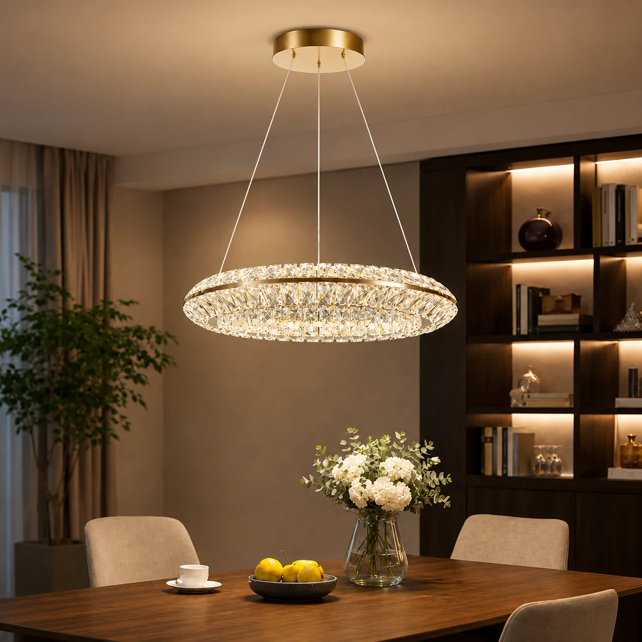 Pendant lamp Prism Crystal D50 LED 39W 3K Dim GL