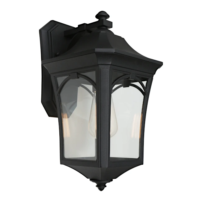 Wall Light Burston 1lt E27 Large BLK