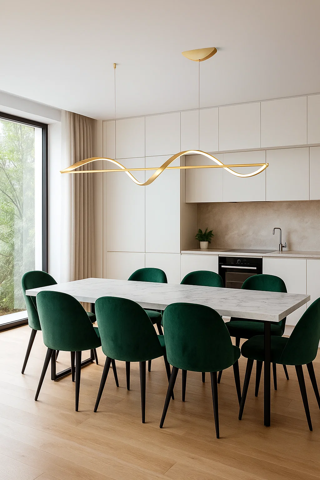 Pendant lamp Famous linear P1 LED 30W 3CCT L1600 GL Pendant lamp Famous linear P1 LED 30W 3CCT L1600 GL