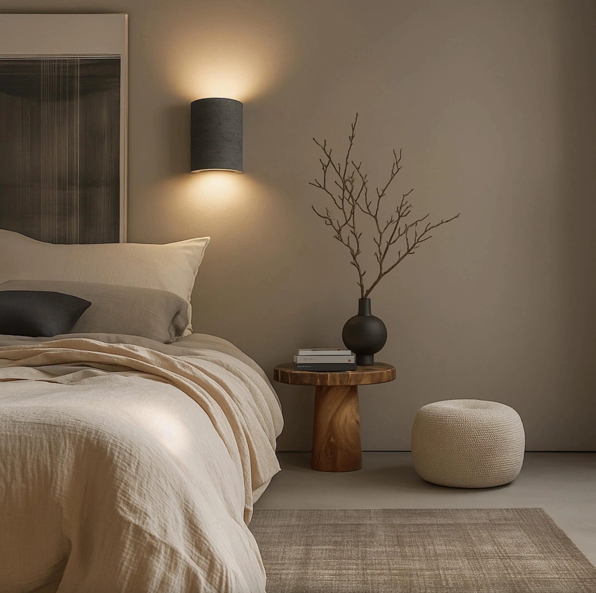 Wall lamp Wisp Travertine GU10 BL