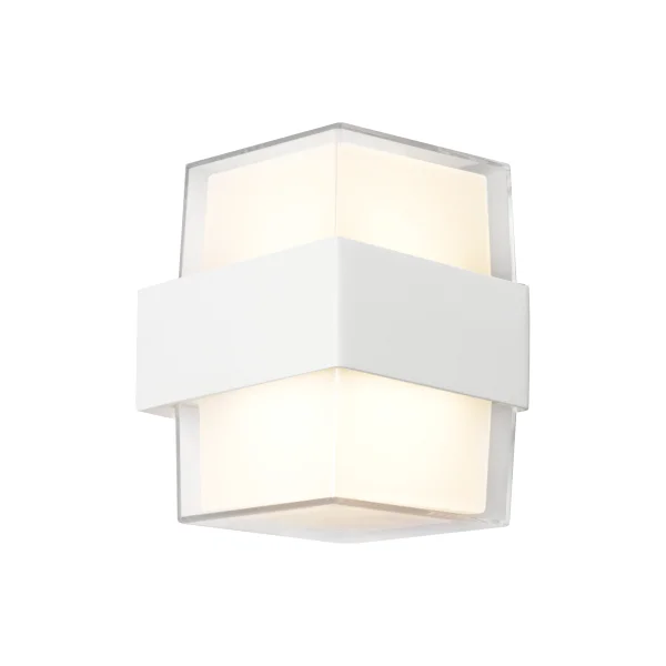 Wall light Haast 2lt IP65 10W 3CCT WHT Wall light Haast 2lt IP65 10W 3CCT WHT