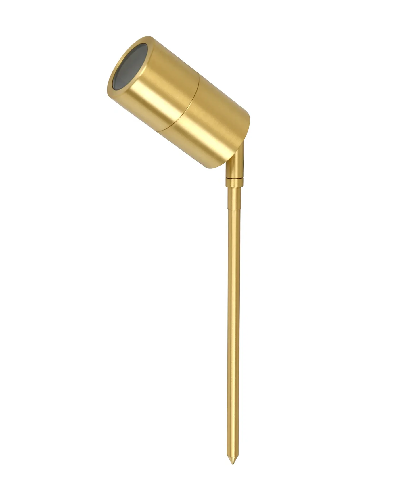 Spike light MR16 Single Adjustable Head IP65 Pol Brass