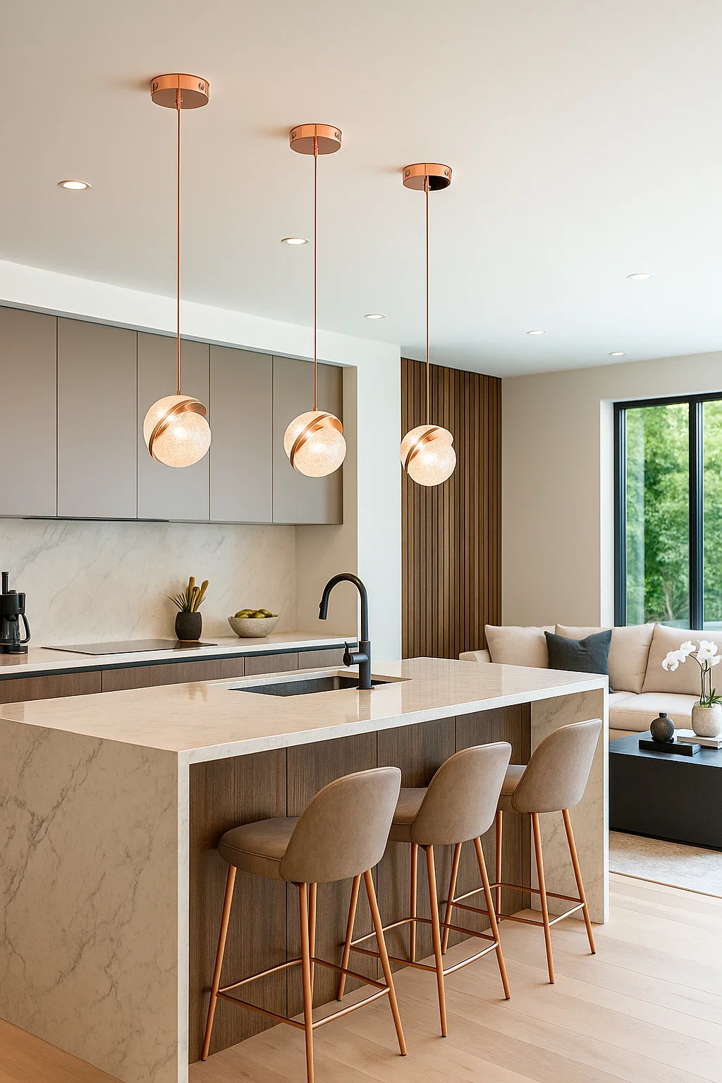 Pendant lamp Saturn LED 6W CCT Dim D18 Rose Gold remote Pendant lamp Saturn LED 6W CCT Dim D18 Rose Gold remote