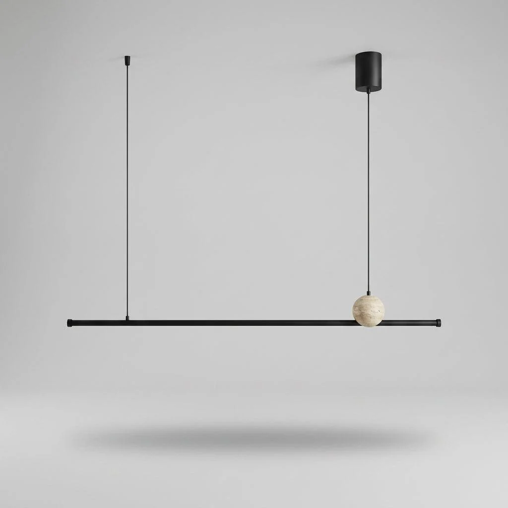 Pendant lamp Rivo Travertine L210 3CCT LED BL