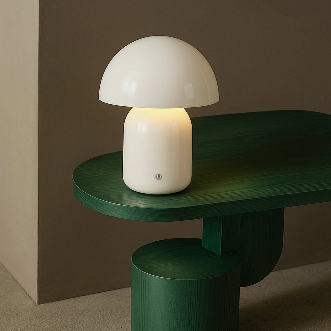 Table Lamp Mushroom LED CCT Dim Rechargeable White