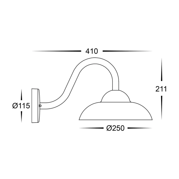 Wall light Arkua 240V LED 10W WHT