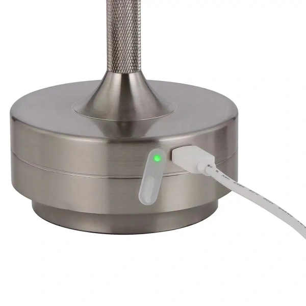 Rechargeable lamp ZICO 3w LED TOUCH 3CCT IP44 USB NICKEL