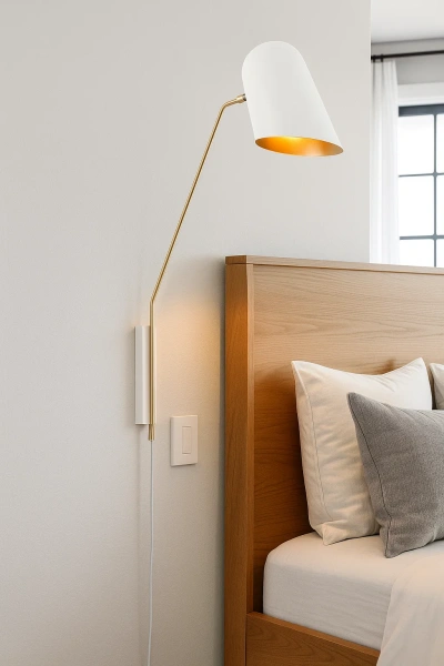 Wall lamp Clone wall WH with In-Line Switch Flex and Plug DIY