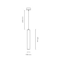 Pendant lamp Aris Marble H47 ABRS