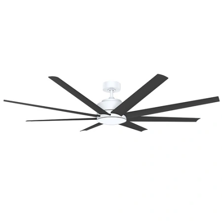 Ceiling Fan Titanic 72 DC 8 blade High Airflow WHT-BLK