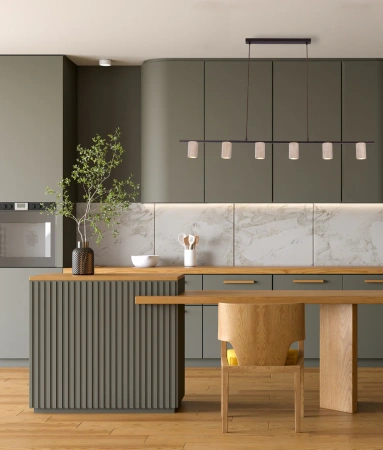 Pendant light Tuberia Travertine GU10