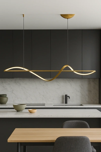 Pendant lamp Famous linear P1 LED 20W 3CCT L1600 GL