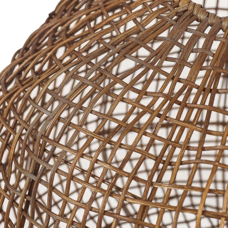 Table lamp Nerina Rattan E27 Brown