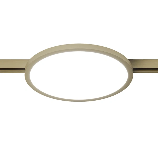 Track opal light GLORIO Brass 48V 15W 3K