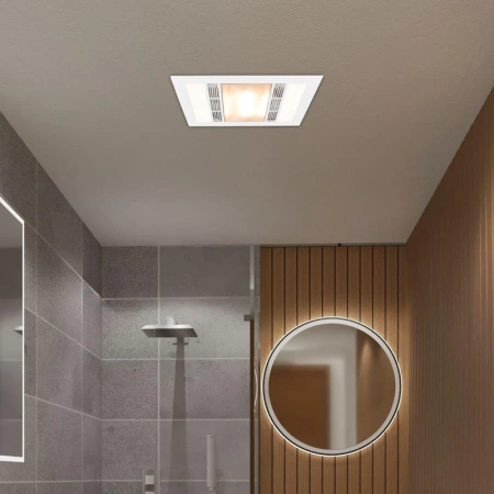 Exhaust fan White Marvel 55W 3-in-1 Bathroom Mate