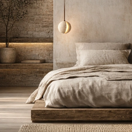 Pendant lamp Sphera Travertine G9 NT