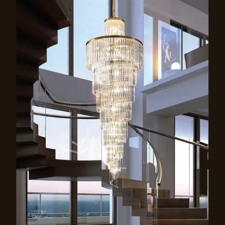 Pendant lamp Chanel L High Quality K9 Crystal 35xE14 D700 BLK