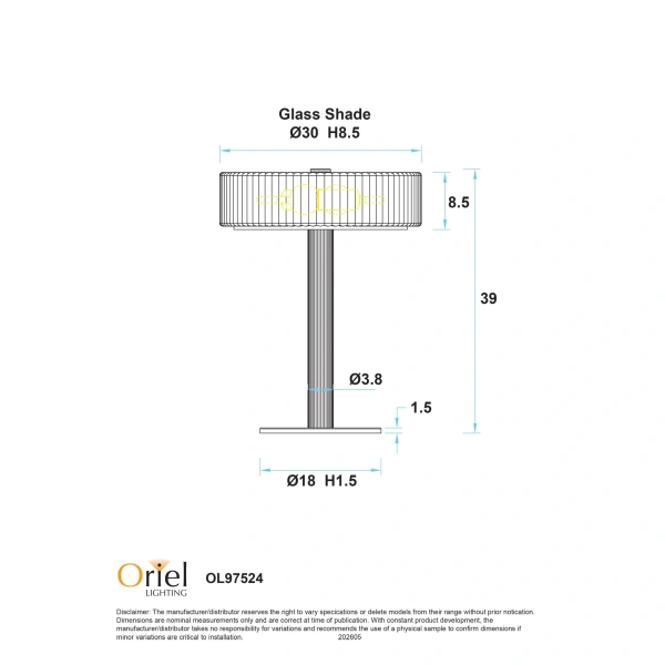 Table lamp Gordon E14 Black