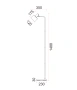 Floor lamp FLOTAR-F1 E27 BLK