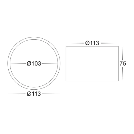 Surface downlight Nella BLK 3CCT LED 12W IP54