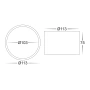 Surface downlight Nella BLK 3CCT LED 12W IP54