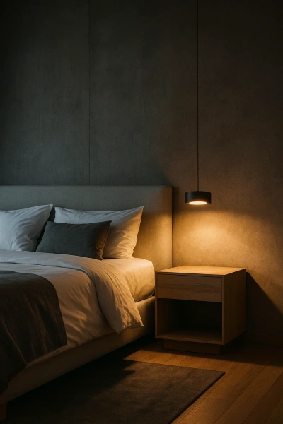 Pendant lamp RONDO P1 BK