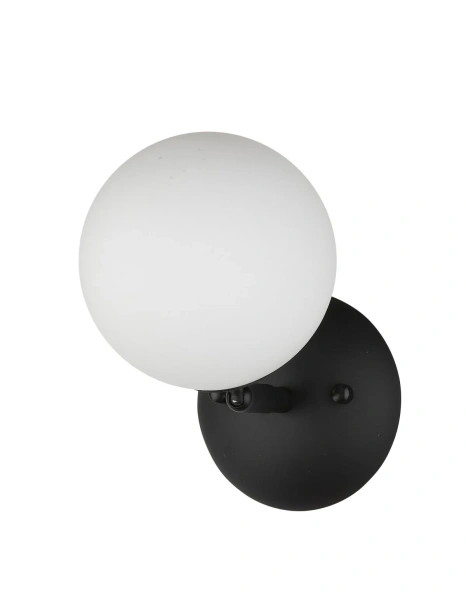 Wall light PASADENA-A1 Black-Opal Glass Wall light PASADENA-A1 Black-Opal Glass