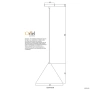 Single pendant CONIC.28 WHITE