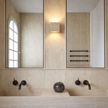 Wall lamp Wisp Cube Travertine G9 NT