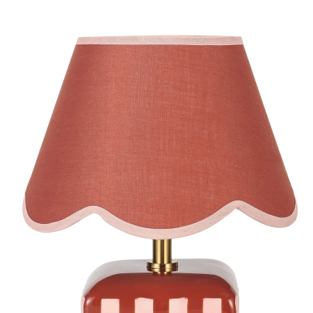 Table lamp Valentina Ceramic E27 Coral