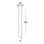 Stainless Steel 316 Bollard spike HV1607