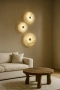 Wall light Zarra Alabaster Spanish Marble D25cm 3CCT BRS